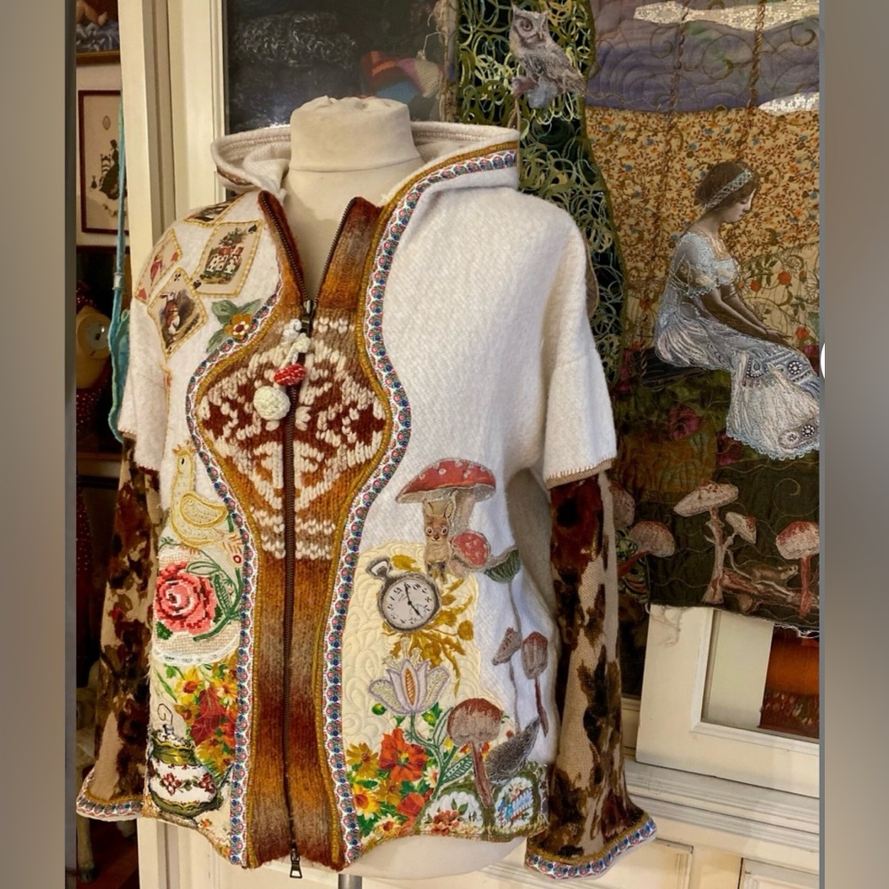 Alice In Wonderland Lodicha Bambi Mothergoose Woodland Cottagecore cardigan - Picture 15 of 17